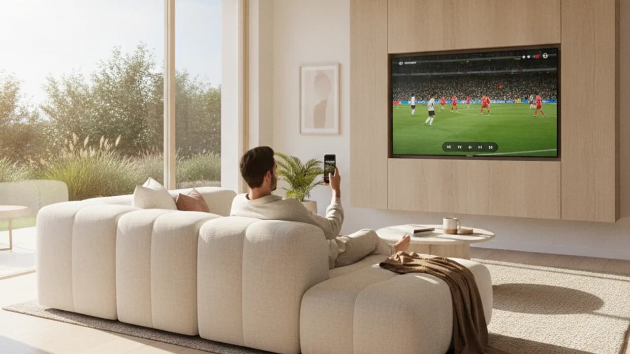 Streaming a Premier League match on a smart TV via Stan Sport in Australia
