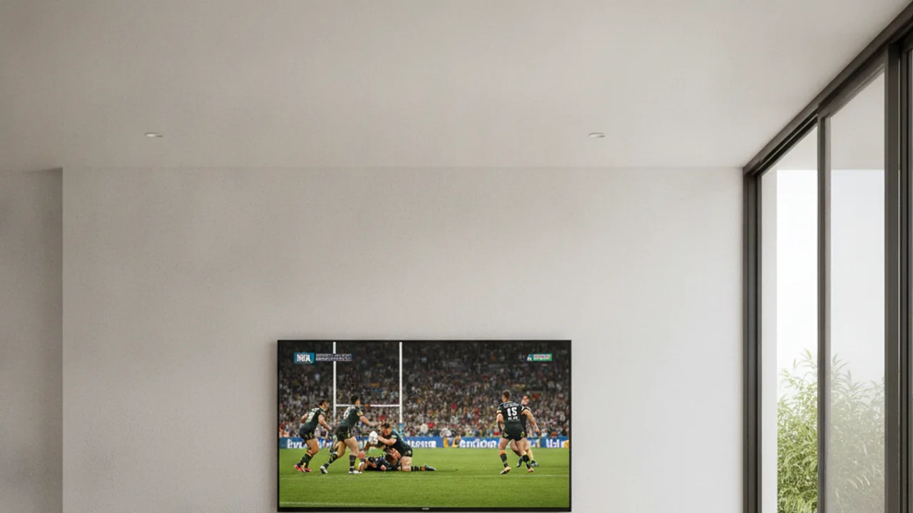 NRL rugby league match streaming live on a smart TV without a Foxtel box in Australia