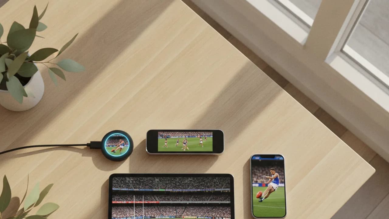 AFL streaming options compared across devices in Australia