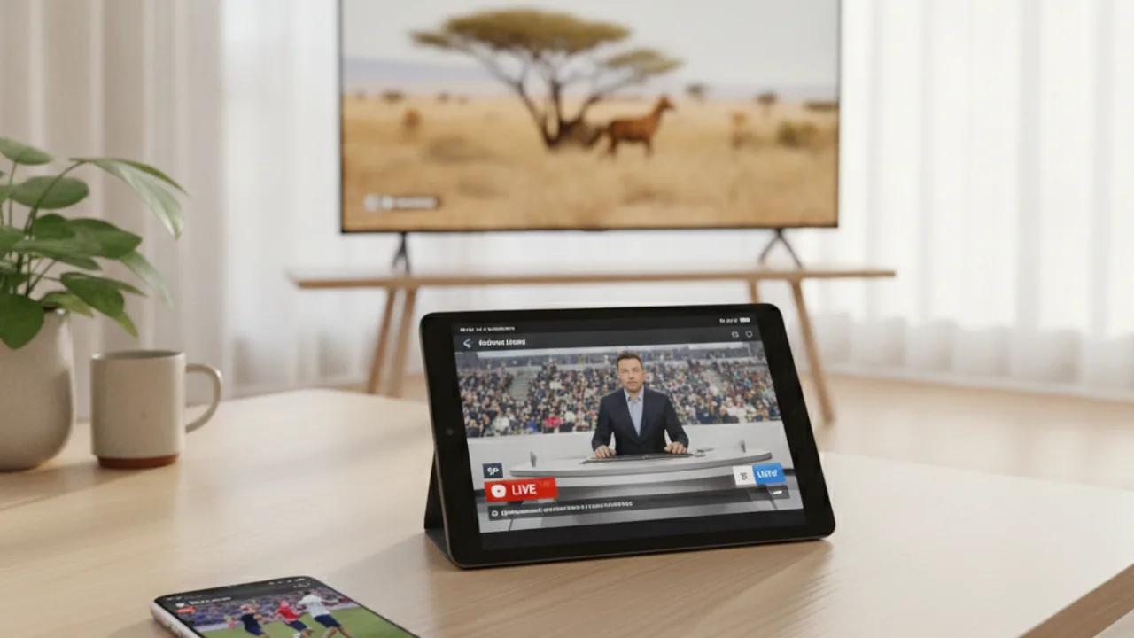 IPTV Smarters Pro running on a phone, tablet and TV